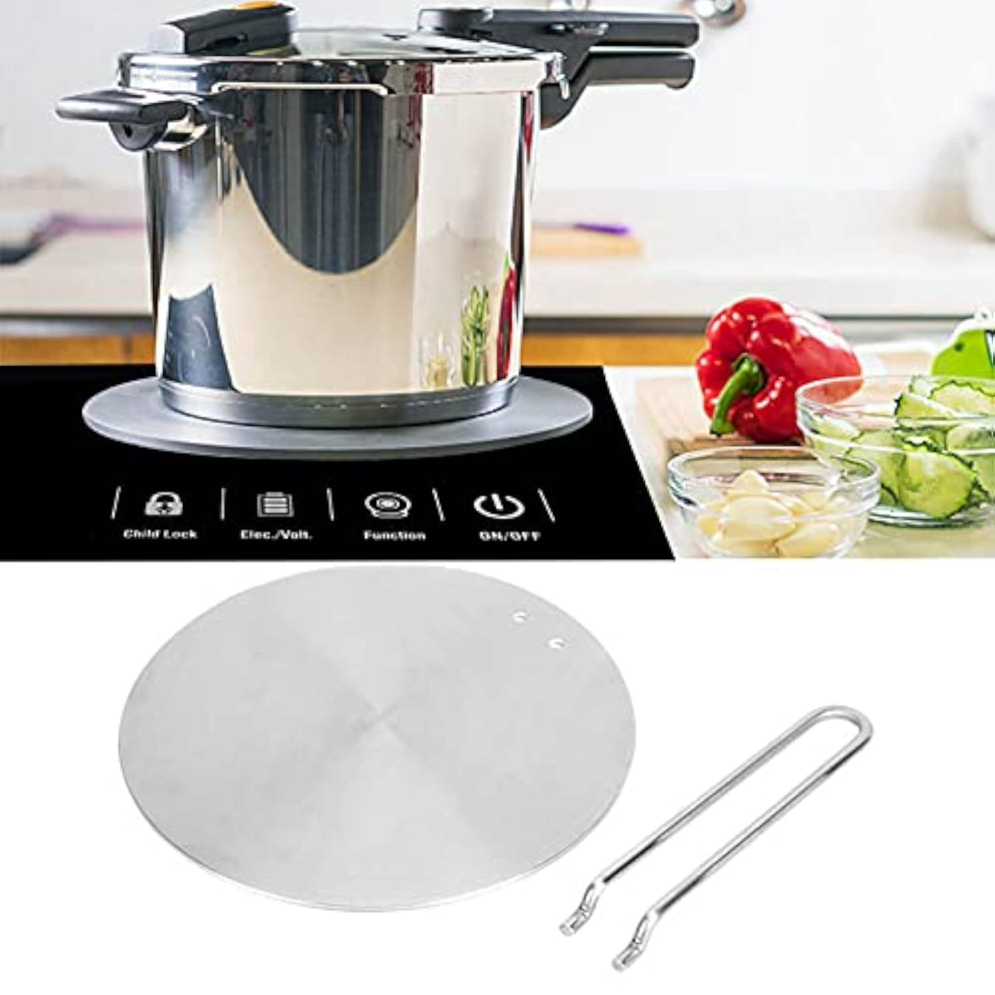 Detachable Handle Heat Diffuser Plate for Induction Cooker